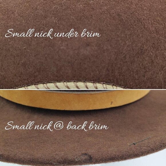 Dorfman Pacific Wool Felt Hat Indiana Jones Style Vintage Made in USA Medium - Picture 7 of 13